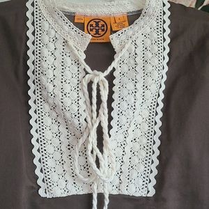 Tory Burch crochet-accented tunic